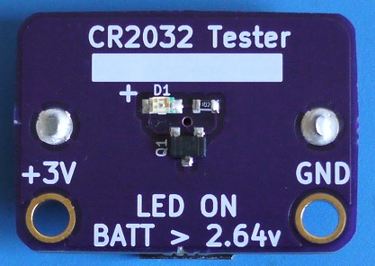 CR2032 Knopfzellenbatterie-Tester (unbestückte Leiterplatte) – Upstream-Referenz