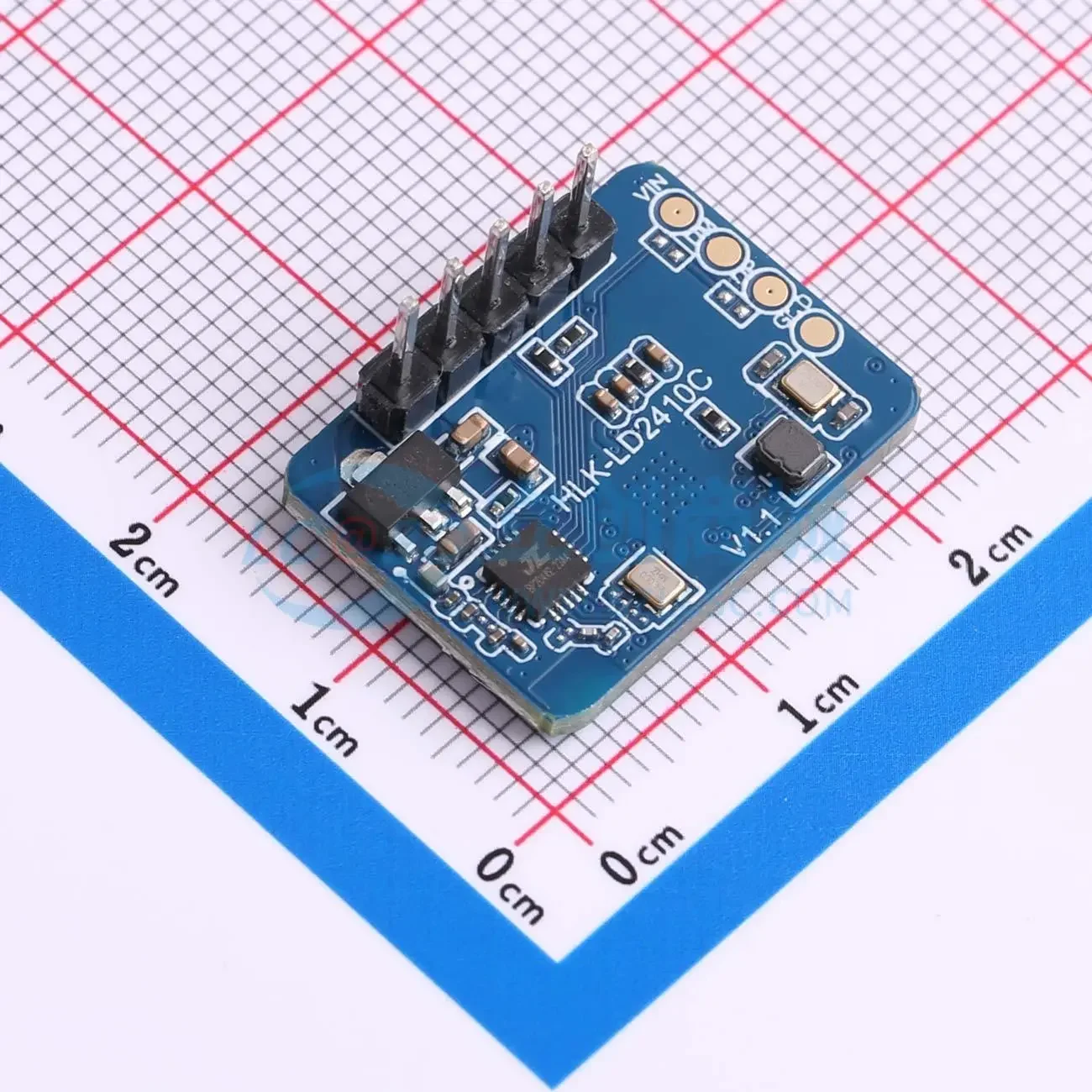 Included HLK-LD2410C radar module — reference photo