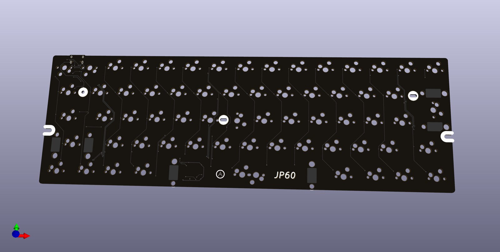JP60 JIS-kompatible Hot-Swap-Tastatur (Leiterplatte) – Upstream-Referenz