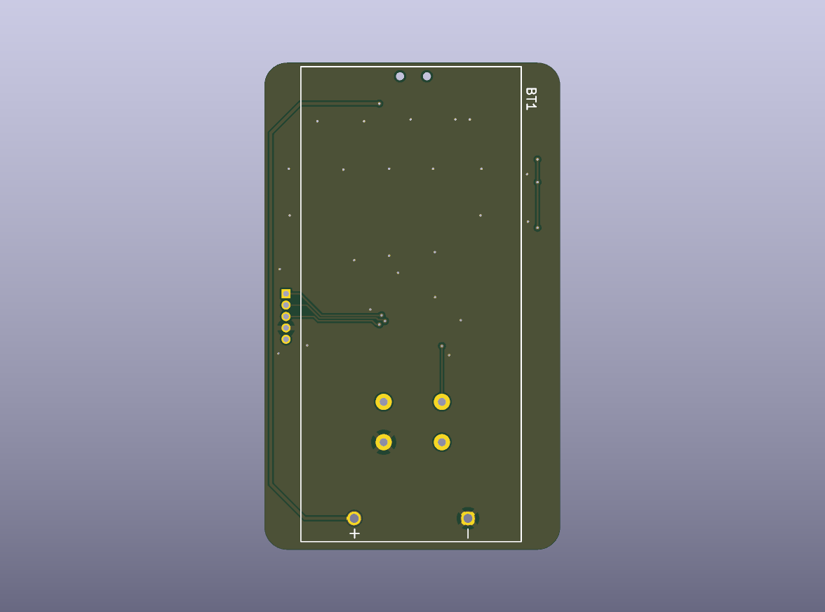LED Game Business Card Bare PCB - StuckAtPrototype - bottom bare PCB view