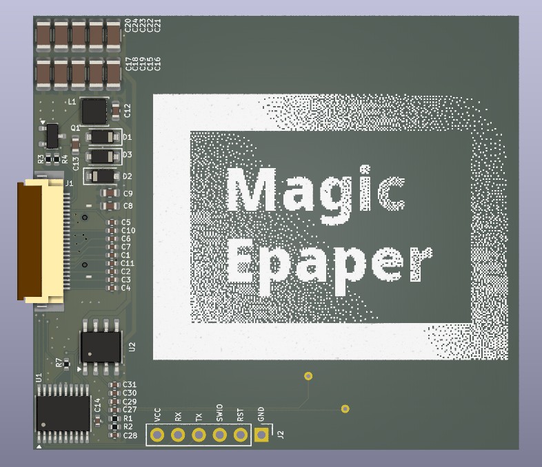 Magic ePaper NFC USB-C Display Controller Bare PCB — upstream reference