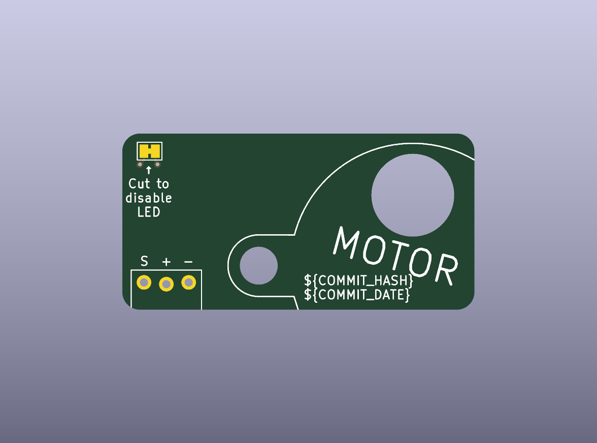 Split-Flap V2 Hall Sensor Bare PCB - bottom bare PCB view