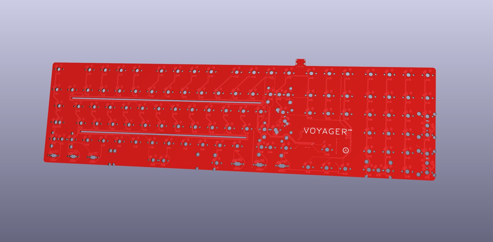 Voyager104 USB Mechanical Keyboard Bare PCB — upstream reference