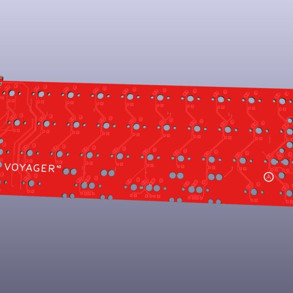 Placa de circuito impreso desnuda para teclado mecánico USB Voyager40 — referencia ascendente