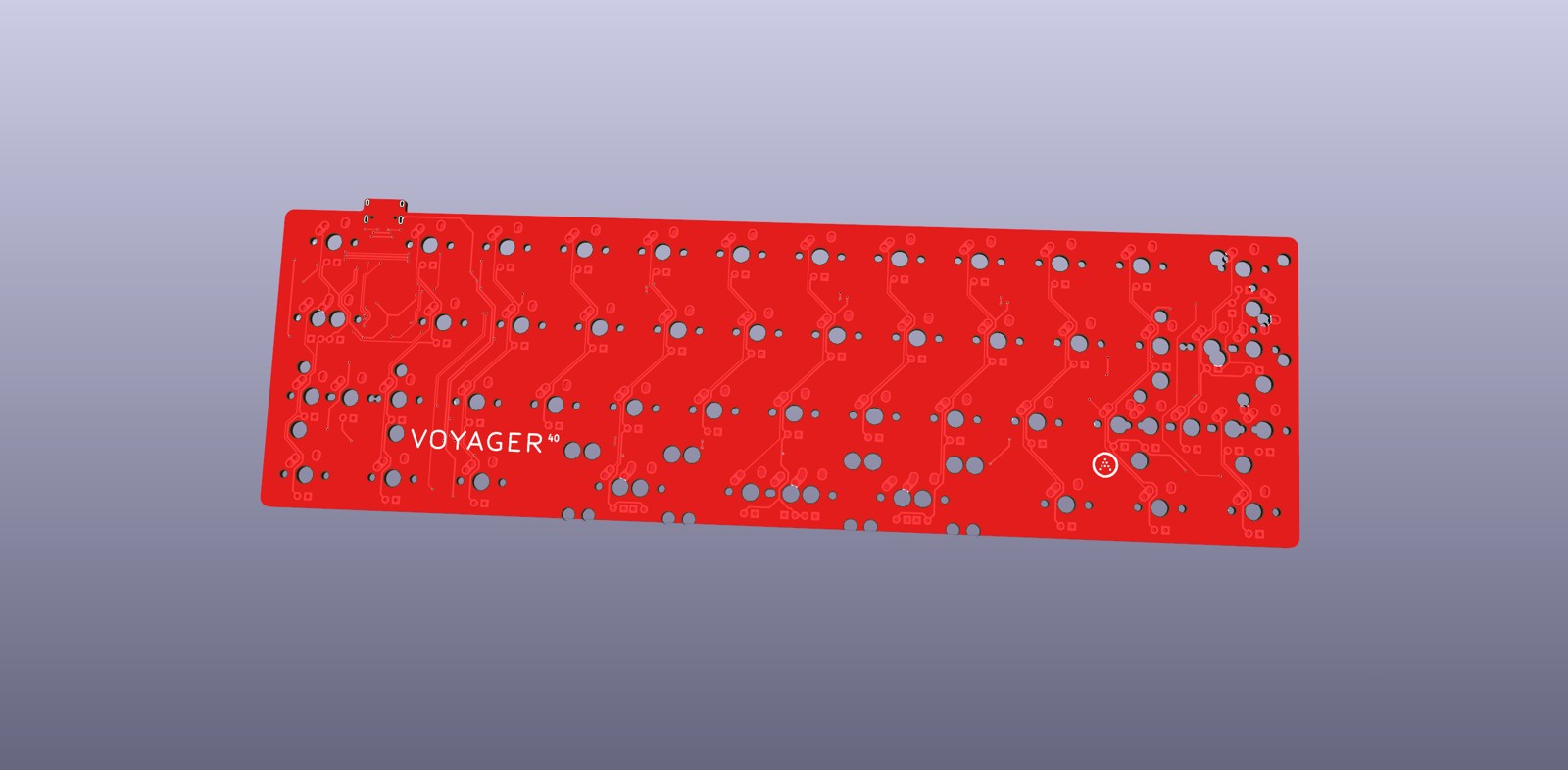 Voyager40 USB Mechanical Keyboard Bare PCB — upstream reference