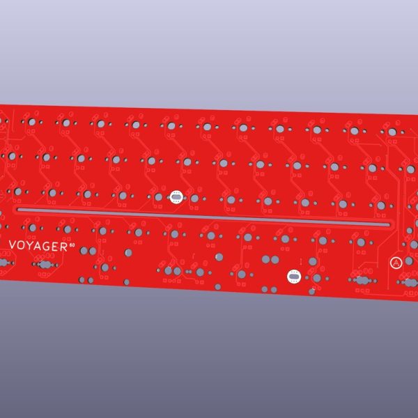 Placa de circuito impreso desnuda para teclado mecánico USB Voyager60 — referencia ascendente