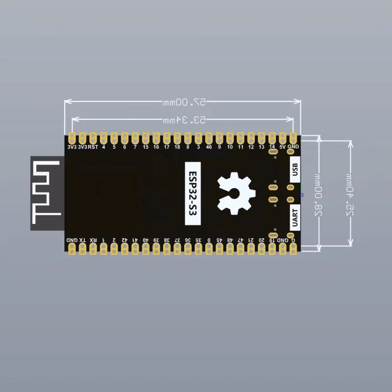 ESP32-S3 Development Board with ESP32-S3-WROOM-1 Module - Image 5