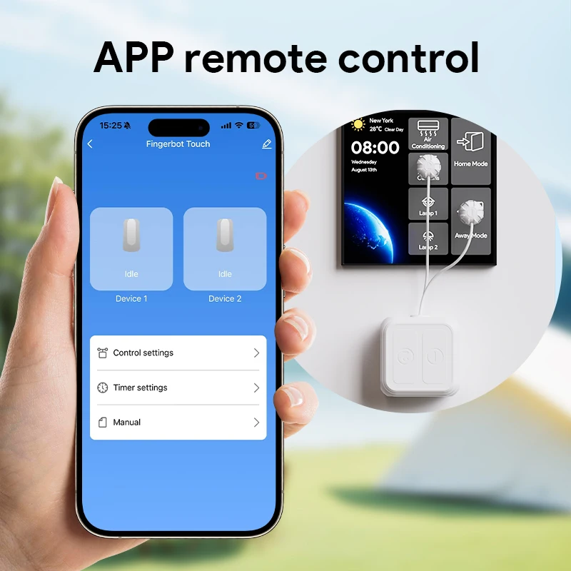 Touch Screen Finger robot Rechargeable Bluetooth Smart remote control timing screen clicker Support Alexa Google Home Voice - 画像 (5)