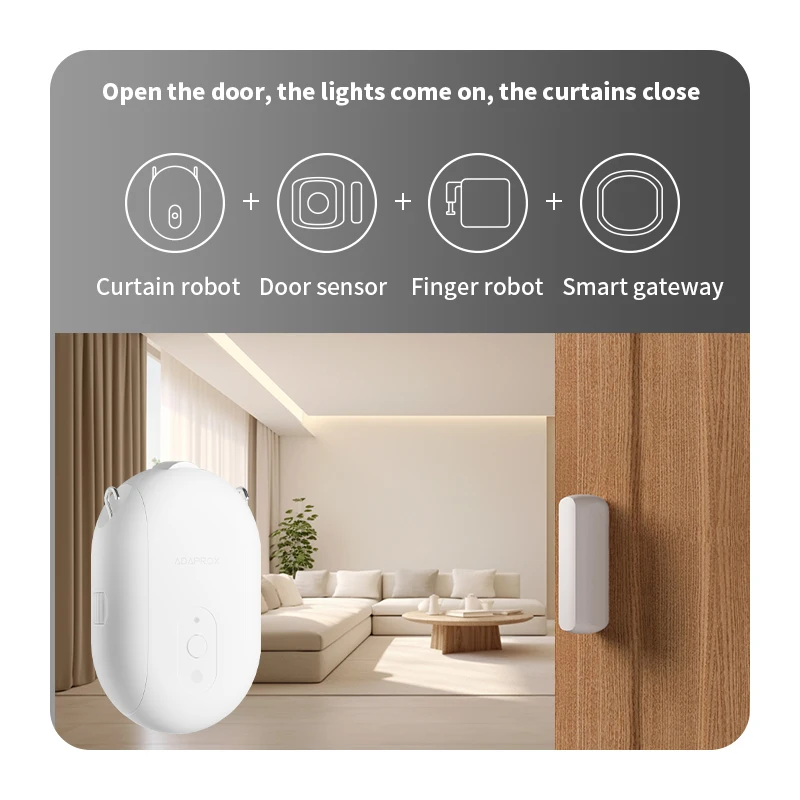 Smart Bluetooth Curtain Robot - APP & Voice Controlled Motor Driver with Timer, Compatible with Alexa & Google Home - Imagen 3