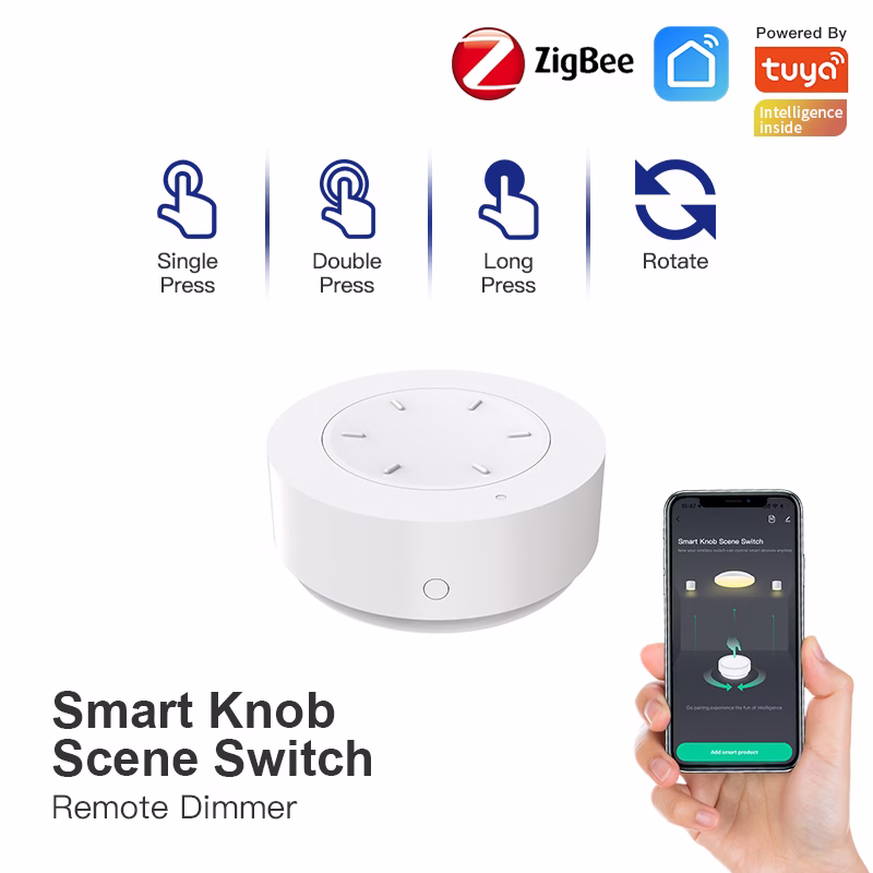 Interruptor de perilla inteligente Tuya ZigBee