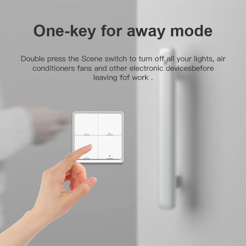 4 Gang ZigBee Wireless 12 Scene Switch Push Button Controller Battery Powered Automation Scenario for Tuya Devices – Bild 4