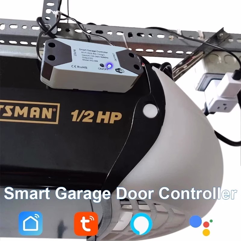 WiFi US / EU PLUG Smart Garage Door Opener Controller Work With Alexa Echo Google Voice Home Smart Life APP Control - 画像 (3)