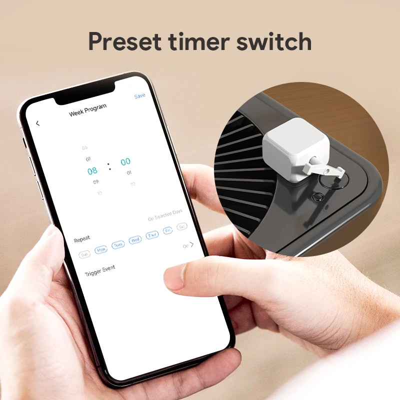 Smart Rocker Switch Finger Robot Bluetooth Mesh Adjustable Arm Switch Press Fingerbot Support Google Alexa Voice Assitant - 画像 (4)