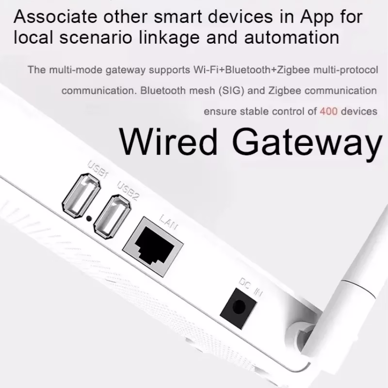 Smart Life Zigbee 3.0 & Bluetooth 5.0 Dual-Mode Gateway Hub X5 – Supports 400+ Devices, Cross-Floor Connectivity - 画像 (3)