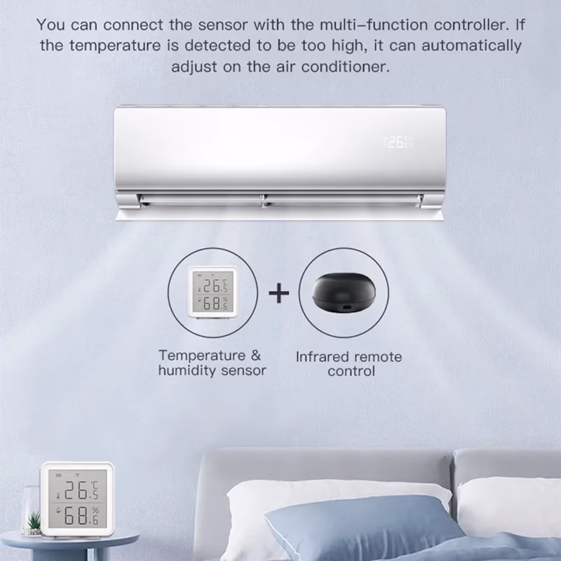 WiFi Temperature Sensor | Smart Humidity Monitor | Works with Alexa, Google Home & Tuya - Image 7