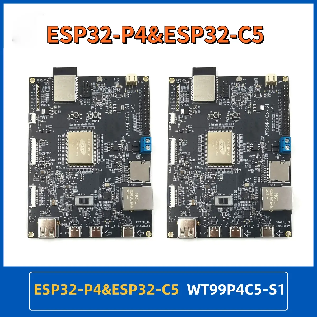 Placa de desarrollo ESP32-P4 Incluye módulo ESP32-C5 Compatible con WiFi 5GHz BT Zigbee WT99P4C5-S1
