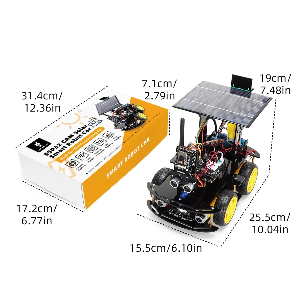 ESP32 Robot Starter Kit for Arduino Solar Charging Best Selling DIY Electronics Artificial Intelligence Robot Complete Kit - 画像 (7)