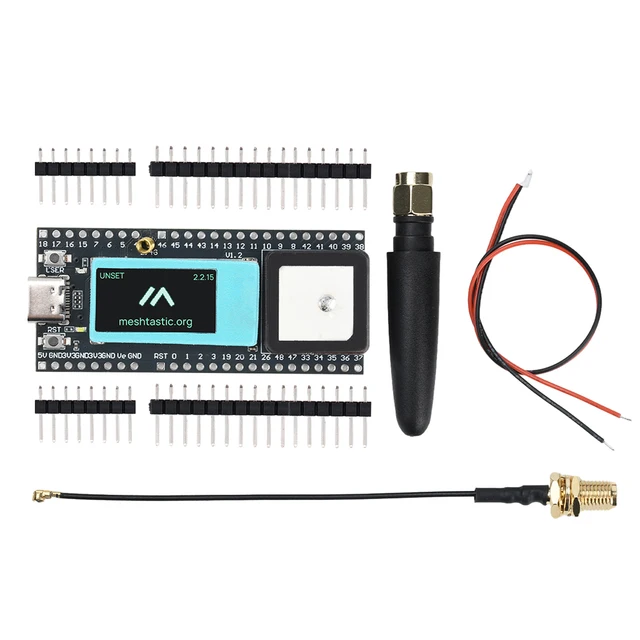ESP32 S3FN8 LoRa Meshtastic Network Asset Tracker Wi-Fi Bluetooth GPS tracker 0.96 inch LCD display for bike kids Pet Car - Imagen 3
