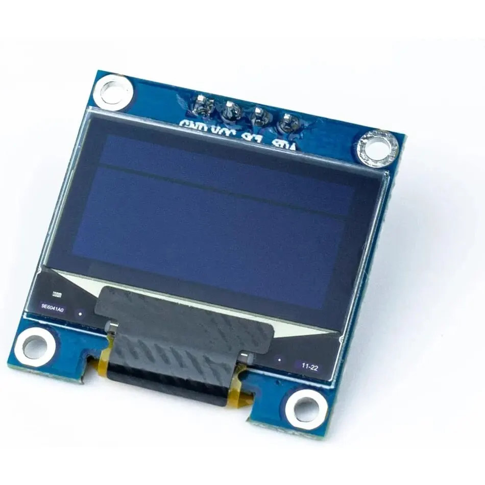 0.96-inch OLED Display Module - I2C/IIC 128x64 SSD1306 Compatible with Arduino, ESP32, ESP8266 | 3.3V/5V Blue/White/Yellow - Imagen 2