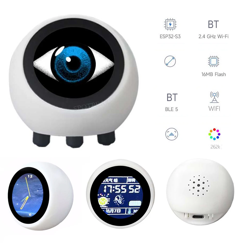 DeepSeek AI Voice Chat Robot Ball ESP32-S3 1.28inch LCD N16R8 Development Board XiaoZhi espHome Assistant Wifi Weather Clock - Imagen 3