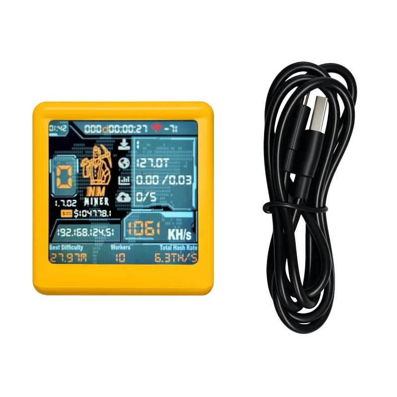 NM TV NMMiner Officail Smart TV 1060KH/s better Nerdminer v2 ESP32 BTC SOLO Lottery Miner & Smart gift home silent Desktop Clock - 画像 (6)