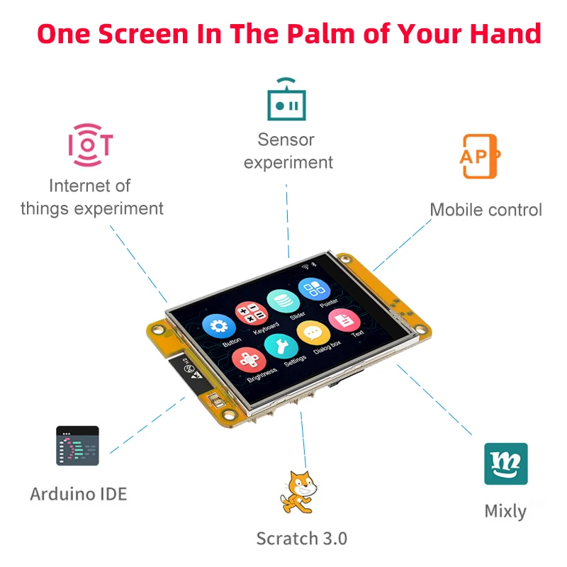 2.8 Inch ESP32 CYD MCU Smart Display for Arduino LVGL WIFI Bluetooth Touch WROOM 240*320 Screen LCD TFT Module with Free Tutorials - Imagen 3