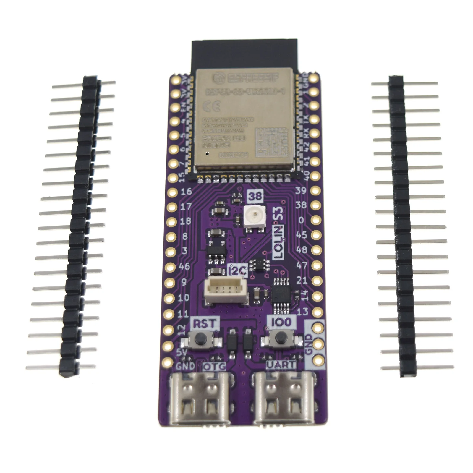S3 V1.0.0 - LOLIN WIFI BLE IOT Board based ESP32-S3-WROOM-1 ESP32-S3 16MB FLASH 8MB PSRAM MicroPython Arduino Compatible