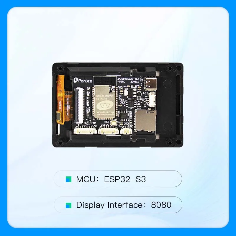 3.5 Inch Smart Display ESP32 Development Board MCU Built-In Bluetooth WiFi with 320X480 Touch LCD Screen WT32-SC01 Plus - Image 3