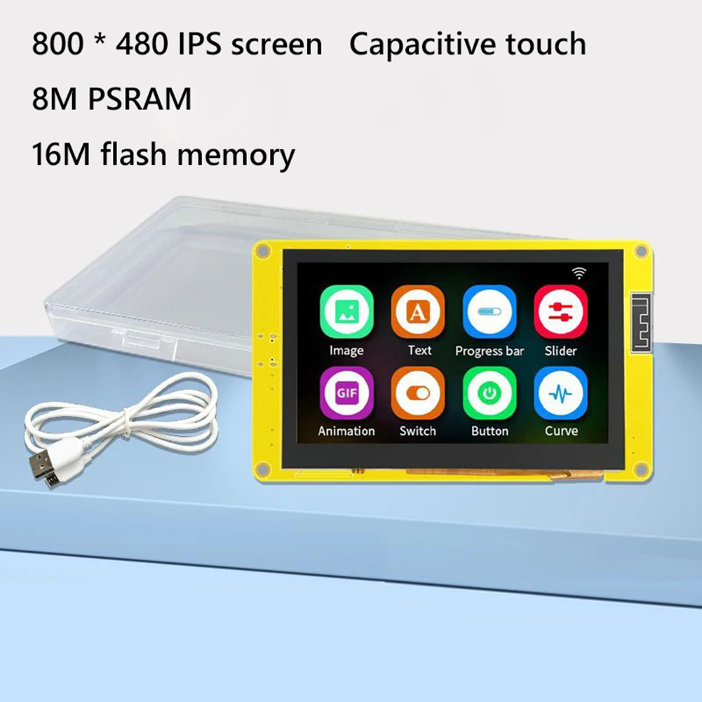 4.3inch ESP32 ESP-WROOM-32 Development Board Dual Core CPU WiFi Bluetooth-compatible Module 800X480/480x272 Smart CYD Display Screen - 画像 (2)