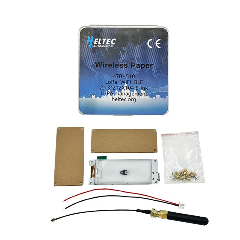 Heltec Meshtastic ESP32 Wireless Paper Eink Display Smart Price Tag via Bluebooth SX1262 LoRa and WiFi-2pcs - Image 4