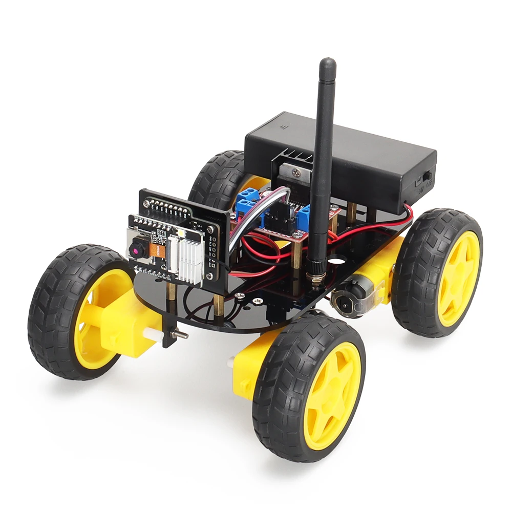 ESP32 Camera Wifi Robotic Kit For Arduino Programming Automation Robot Car Kit with Antenna Learning Complete Coding Kit - 画像 (2)