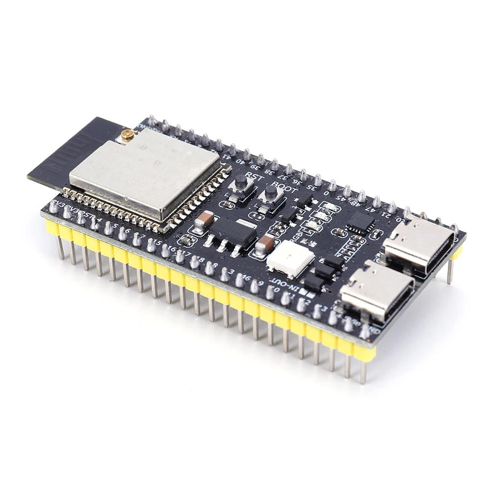 ESP32 S3 Dual Type-C Development Board WiFi Expansion Board 2.4G Wifi BT Module for Arduino 8MB PSRAM 16MB FLASH N16R8 44Pin - 画像 (2)