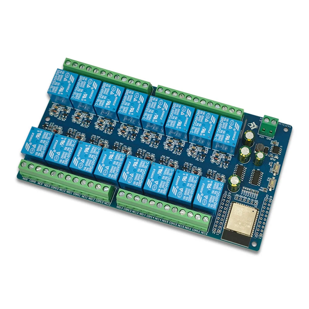 DC5V/12V/24V Power Supply ESP32 16 Channel Relay Module Development Board ESP32-WROOM Secondary Development - 画像 (5)