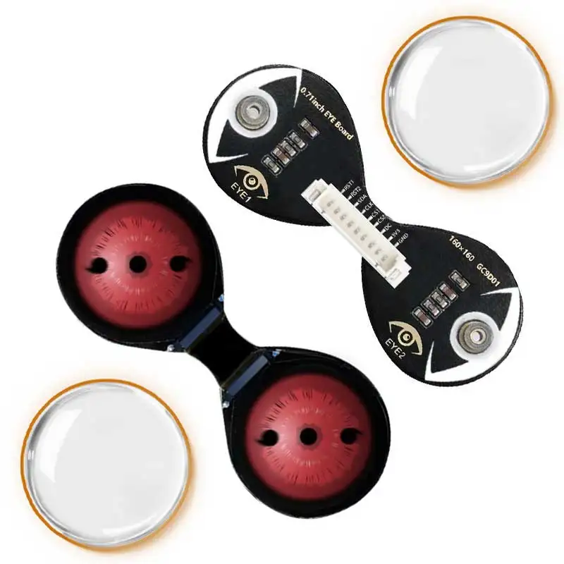Double EYE 0.71 inch Round LCD Display Screen For Arduino Raspberry Pi ESP32 Pico STM32 - 画像 (2)