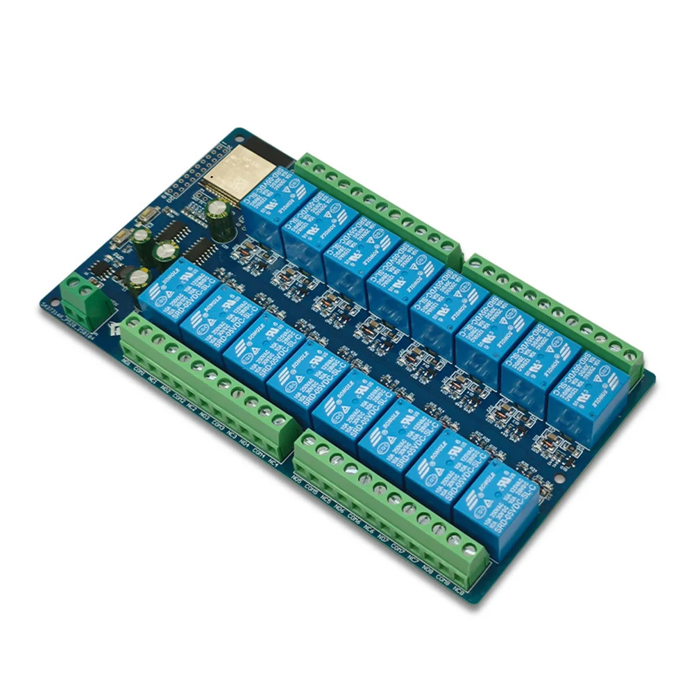 DC5V/12V/24V Power Supply ESP32 16 Channel Relay Module Development Board ESP32-WROOM Secondary Development - 画像 (4)