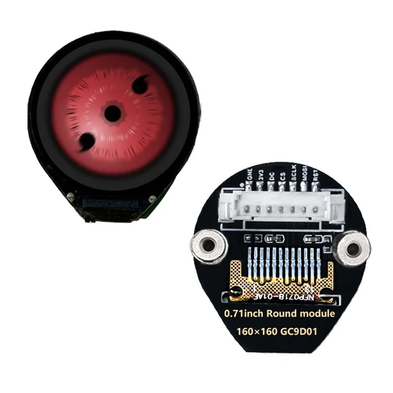 Electronic EYE 0.71 inch Round LCD Display Screen For Arduino Raspberry Pi ESP32 Pico STM32 - 画像 (6)