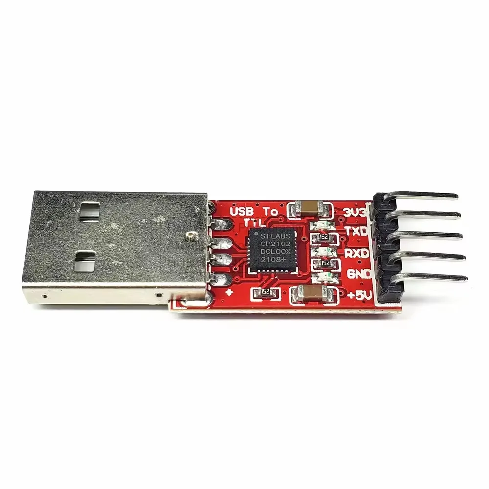CP2102 Serial Converter USB 2.0 to TTL UART Dupont Cable Set with STC Download 5PIN Module - Imagen 6