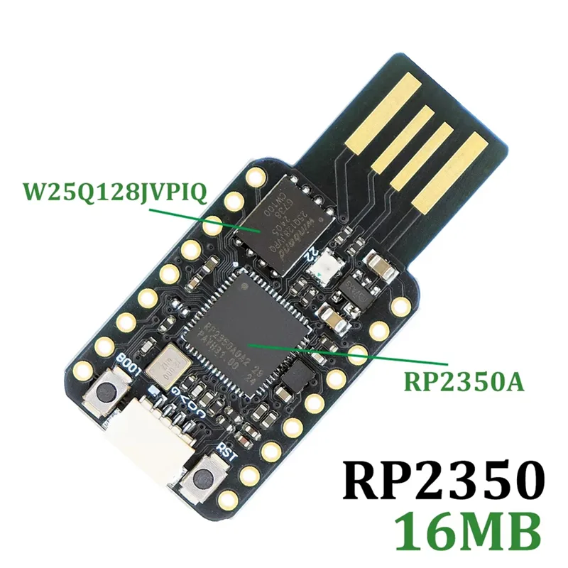 RP2350A Dual-Core Mini Development Board with 16MB Flash & USB for Raspberry Pi PICO2 - Image 5