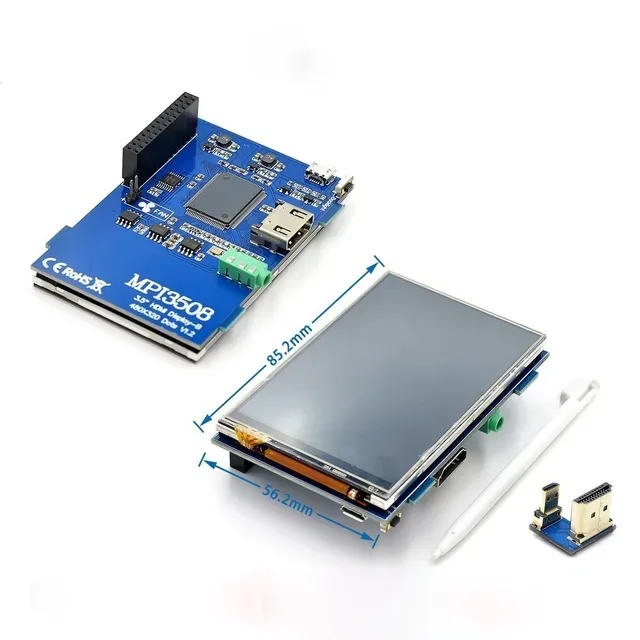 3.5 inch LCD HDMI USB Touch Screen Real HD 1920x1080 LCD Display Py for Raspberri 4 Model B MPI3508 - 画像 (3)