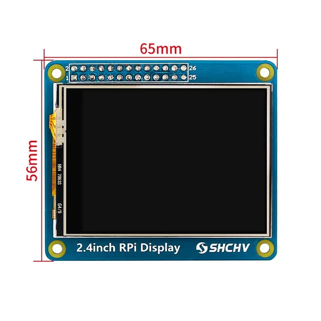 2.4 Inch Touch Screen for Raspberry Pi Zero /W/2 W SPI Interface TFT LCD Monitor 320x240 Display for Pi 5 4B 3B+ 3B 3A+ - 画像 (2)