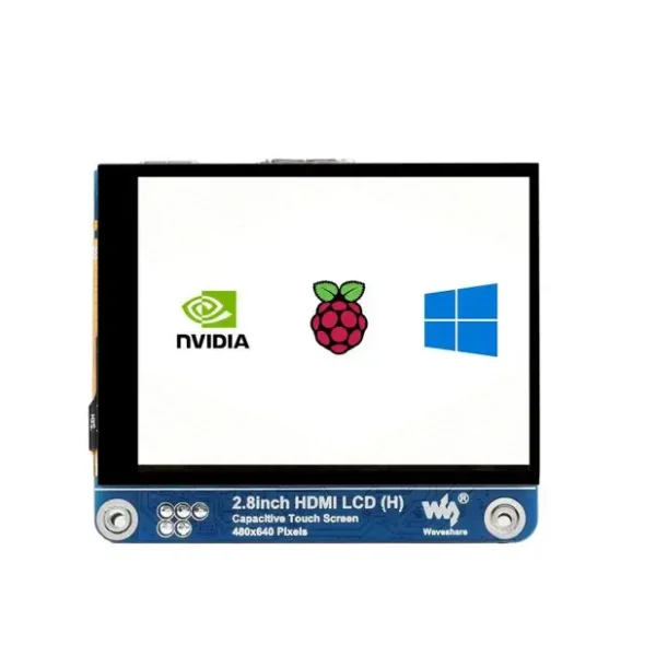 2.8inch HDMI LCD display 480×640 high Resolution Capacitive Touch Screen For all versions of Raspberry Pi 5/4B/3B/Jetson Nano/PC