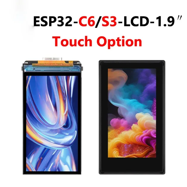 ESP32-C6 1.9インチLCDスクリーン ESP32-S3開発ボード タッチオプション WiFi 6およびBluetooth Type-Cをサポート