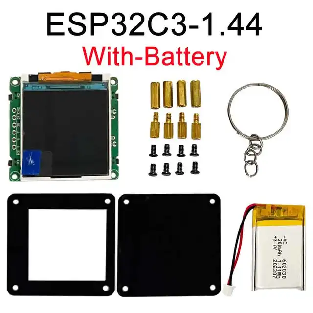 ESP32 C3 1.44inch LCD Desktop trinket Mini TV Portable Pendant LVGL Weather Station GIF Animation & Photo Albums – Bild 5