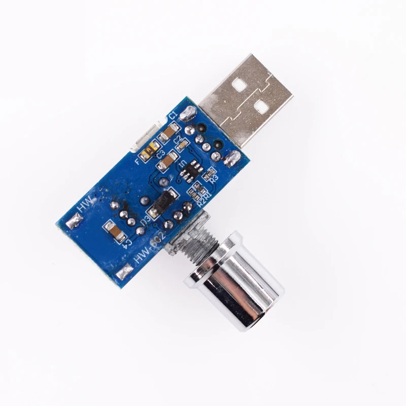 5V USB Voltage Regulator Fan Stepless Speed Controller Regulator With Switch DC 4-12V to 2.5-8V 5W Power Controller - Image 2