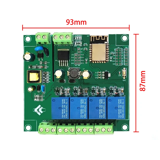 Relay Module WiFi 4‑Channel ESP8266 Development Board Voltage Monitoring Relay Industrial Parts for Wireless Control DC7‑12V/5V - Image 4