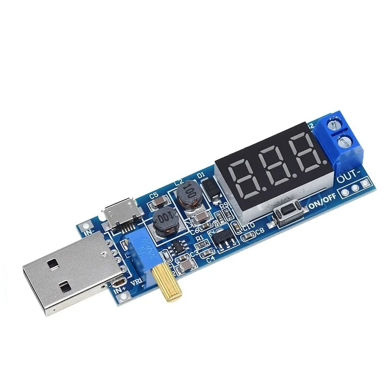 DC-DC 5V to 3 3V 9V 12V 24V USB Step Up Down Power Supply Module Adjustable Boost Buck Converter - Imagen 2