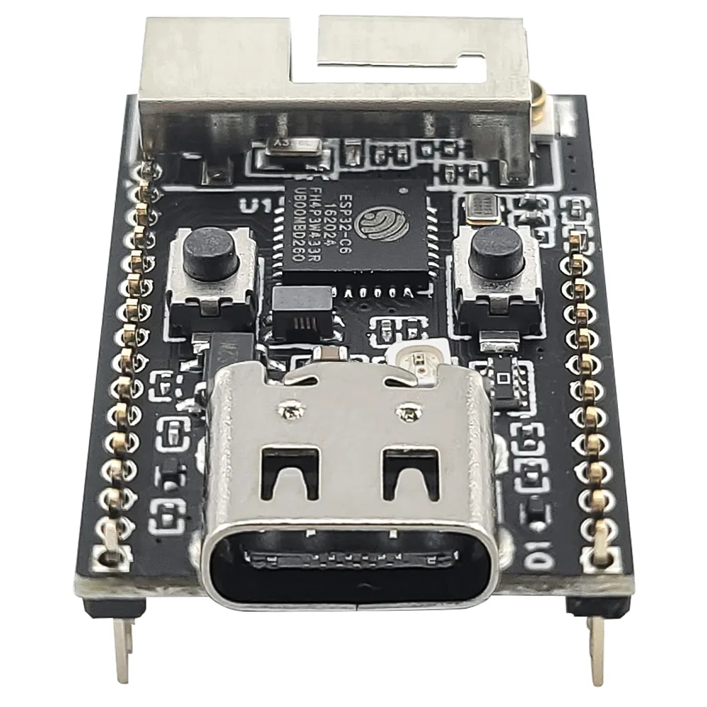 Wifi6 ESP32 C6 Development Board RISC-V 32-Bit ESP32-C6 N4 BT Wifi Module with Crystal Oscillator RGB LED 4MB FLASH USB Type-C - Image 3