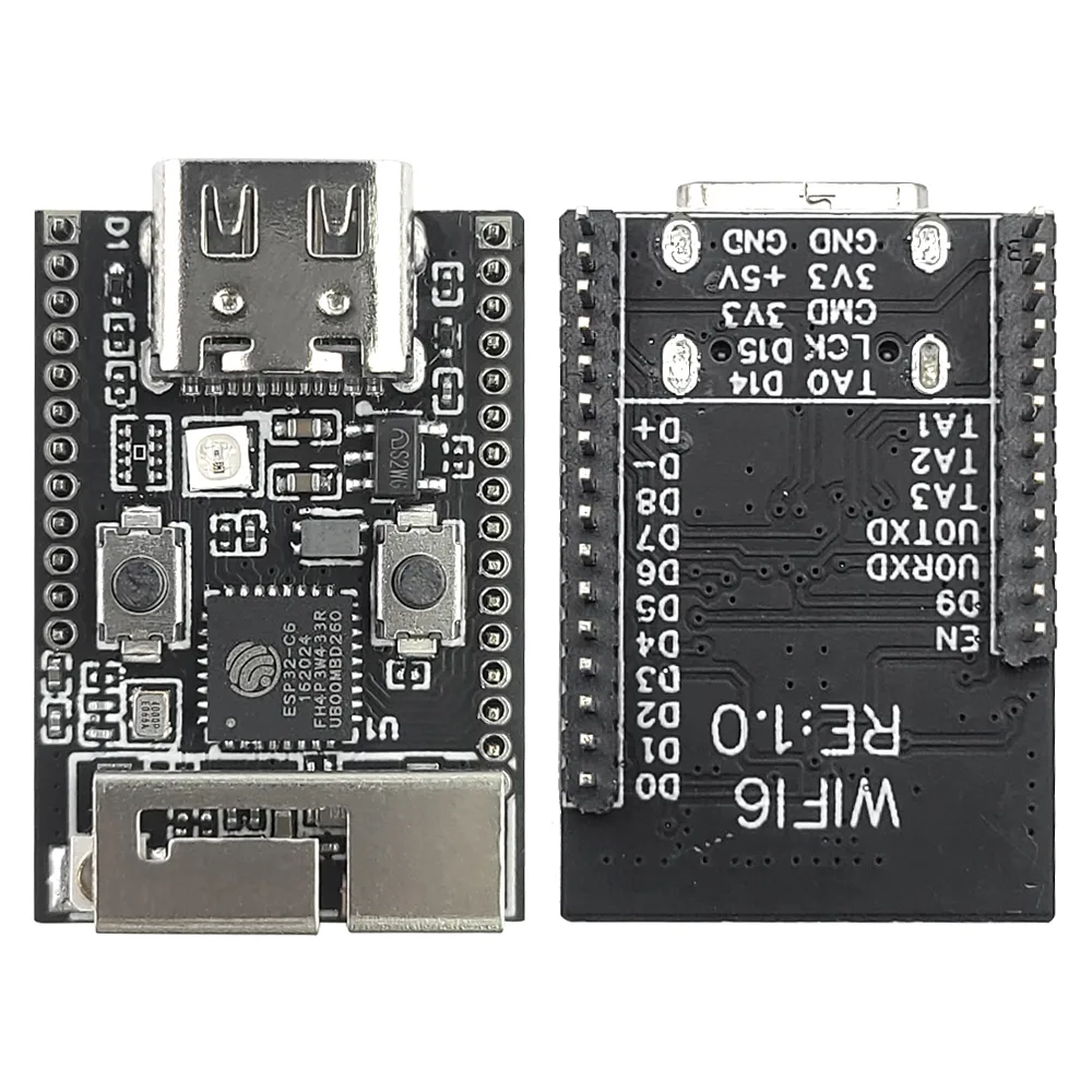 Wifi6 ESP32 C6 Development Board RISC-V 32-Bit ESP32-C6 N4 BT Wifi Module with Crystal Oscillator RGB LED 4MB FLASH USB Type-C - Image 7