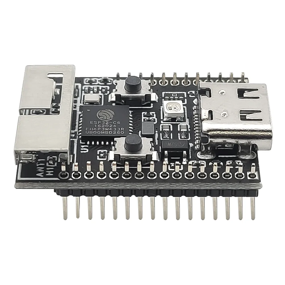 Wifi6 ESP32 C6 Development Board RISC-V 32-Bit ESP32-C6 N4 BT Wifi Module with Crystal Oscillator RGB LED 4MB FLASH USB Type-C - Image 4