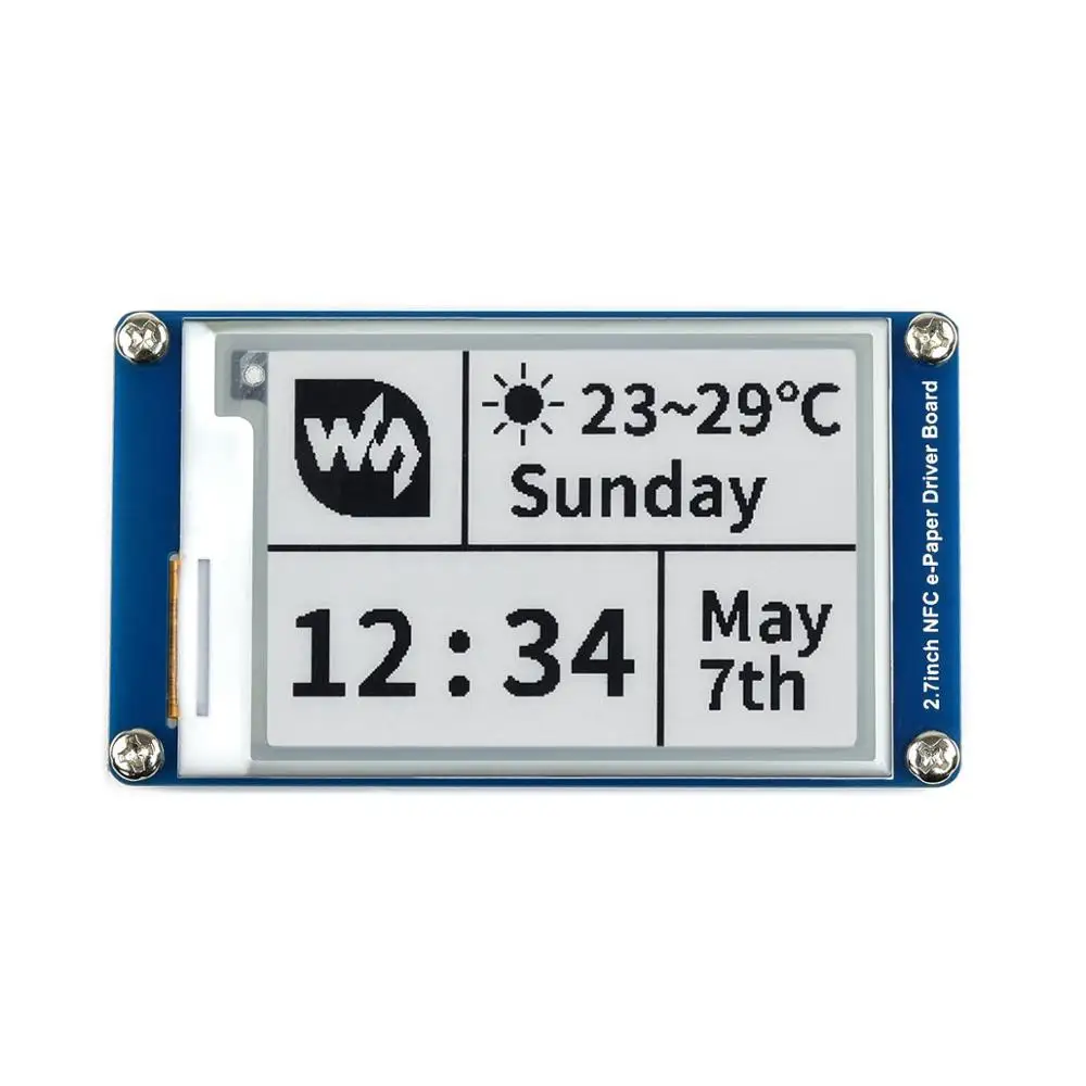 2.7インチ ワイヤレスNFC給電式電子ペーパー Eインク 電子ペーパー Eインク ディスプレイ画面モジュール(iOS/Androidモバイルフォンアプリ対応)